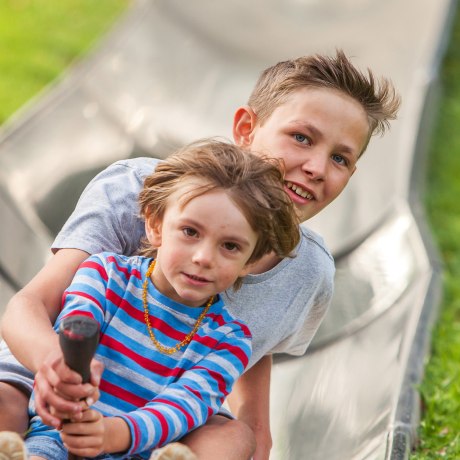 Our summer toboggan run invites you to a fast ride