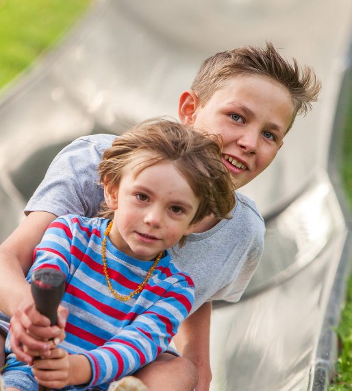 Our summer toboggan run invites you to a fast ride