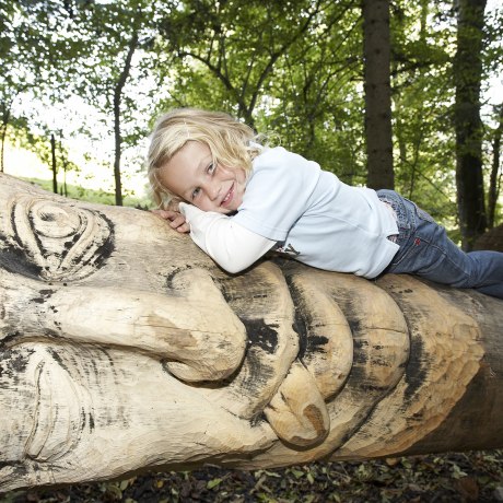 Unsere Baumgeister im Waldspielplatz Hexensteig sind sehr friedlich