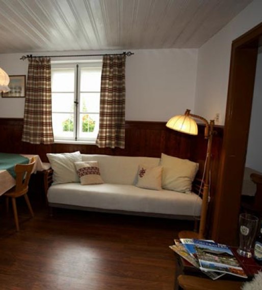 typical bavarian cozy room in holiday apartment Nr. 1 at the fairytale park